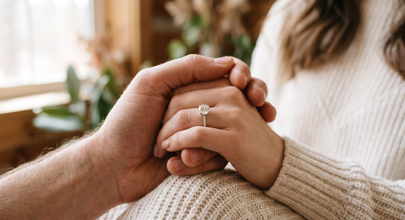 Alianças de casamento sobre convite