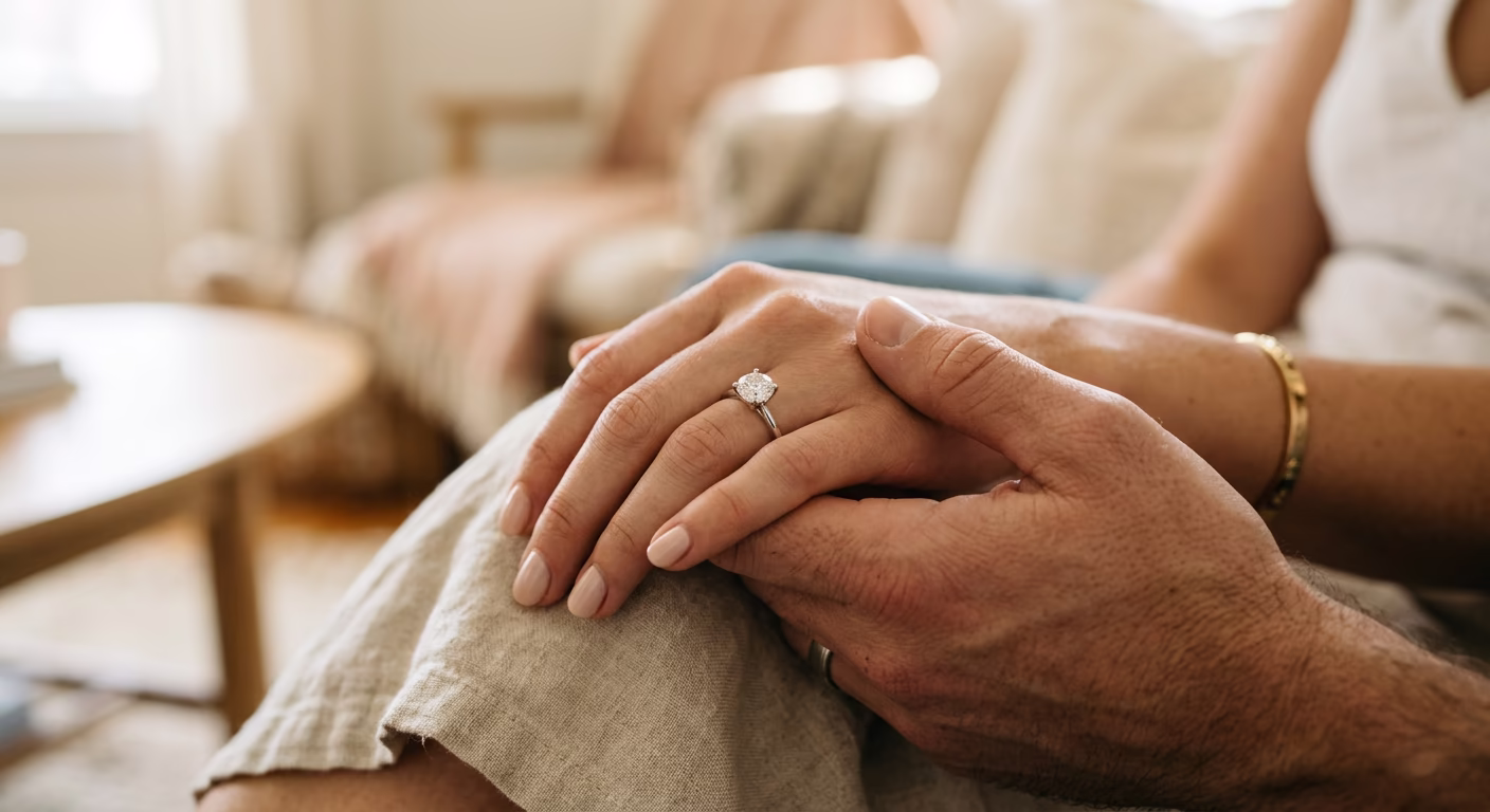 Alianças de casamento sobre convite
