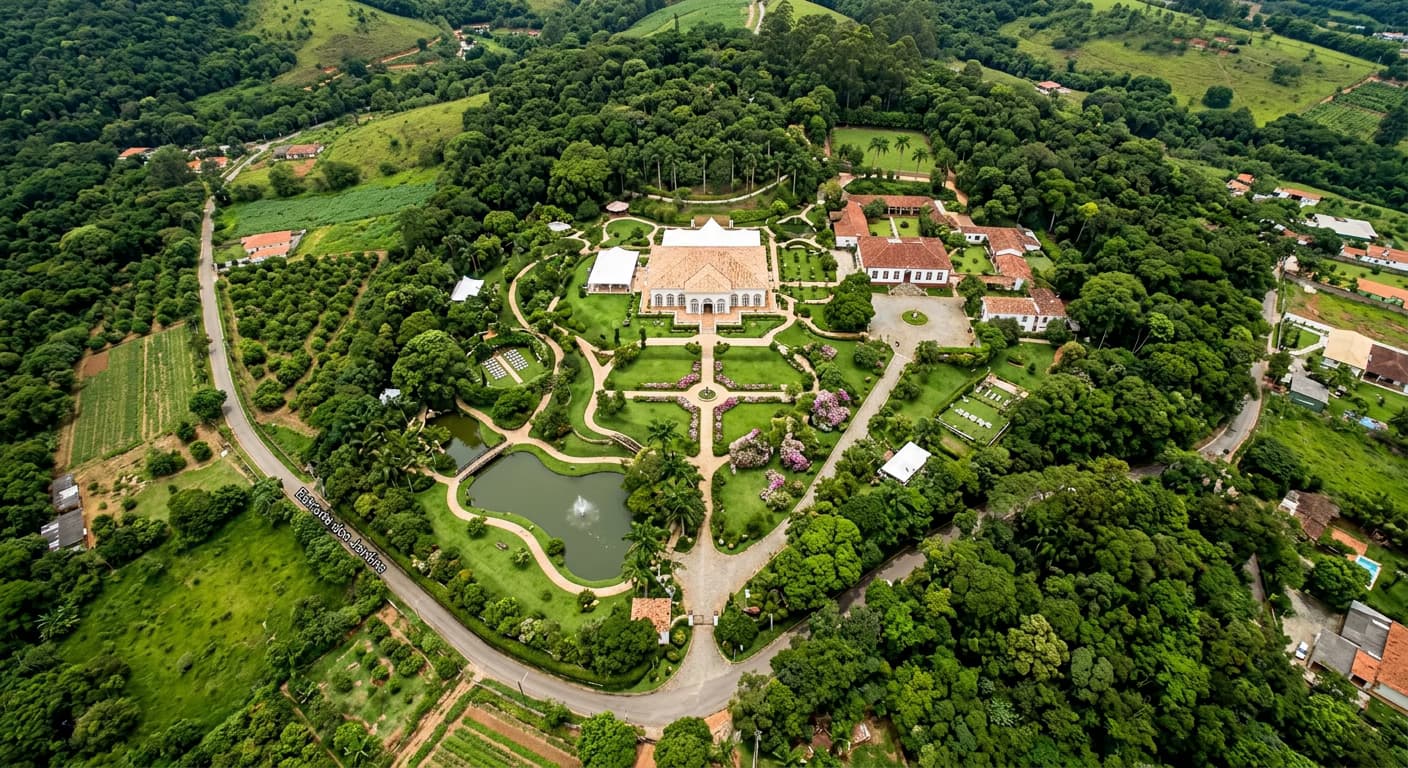 Mapa de localização do Villa Serena Garden